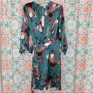 VICI Satin Wrap Dress